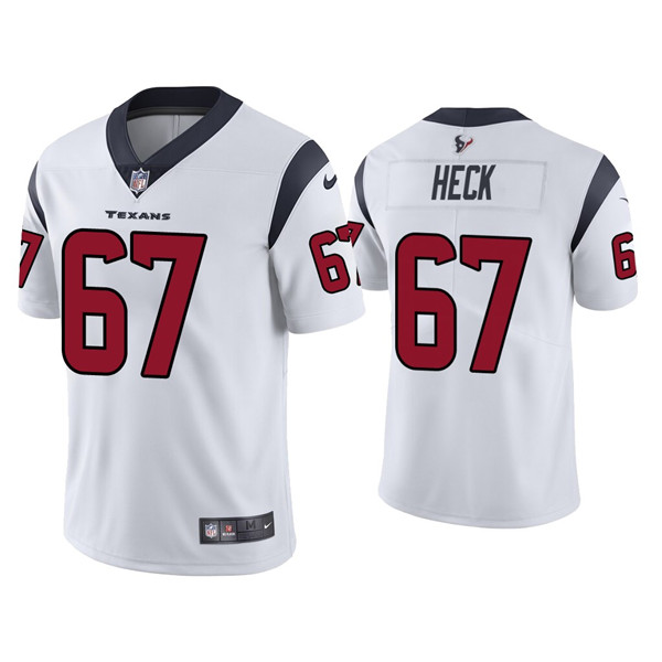 Houston Texans #67 Charlie Heck White Vapor Untouchable Limited Stitched Jersey - Zenithce