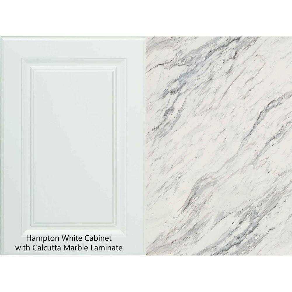 Hampton Bay 8 ft Laminate Countertop Kit Eased Edge Ice - Zenithce