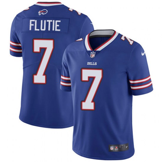 Buffalo Bills #7 Doug Flutie Blue Vapor Untouchable Limited Stitched Jersey - Zenithce