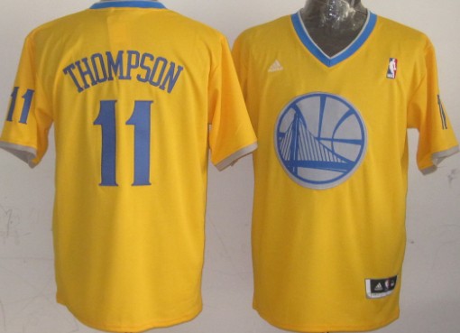 Golden State Warriors #11 Klay Thompson Revolution 30 Swingman 2013 Christmas Day Yellow Jersey - Zenithce