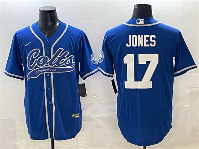 Indianapolis Colts #17 Daniel Jones Royal Cool Base Stitched Jersey - Zenithce