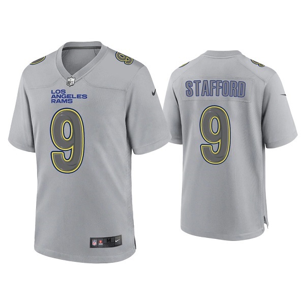 Los Angeles Rams #9 Matthew Stafford Gray Atmosphere Fashion Stitched Game Jersey - Zenithce