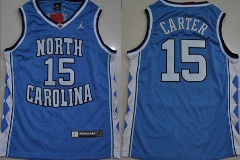 North Carolina Tar Heels #15 Vince Carter Light Blue Swingman Jersey - Zenithce