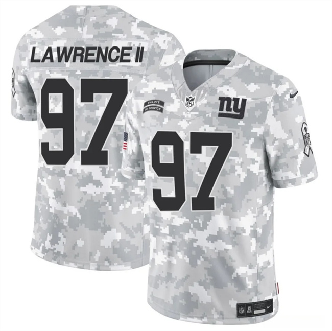 New York Giants #97 Dexter Lawrence II 2024 F.U.S.E. Arctic Camo Salute To Service Limited Stitched Jersey - Zenithce