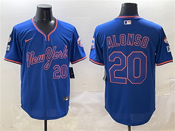 New York Mets #20 Pete Alonso Royal 2025 Spring Training Stitched Jersey - Zenithce