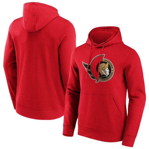 Ottawa Senators Red Iconic Primary Colour Logo Graphic Hoodie - Zenithce