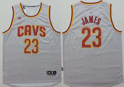 Cleveland Cavaliers #23 LeBron James Revolution 30 Swingman 2014 New Gray Jersey - Zenithce