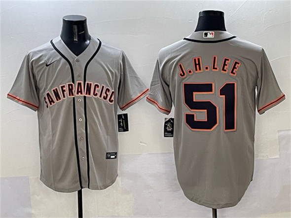 San Francisco Giants #51 Jung Hoo Lee Gray Cool Base Stitched Jersey - Zenithce