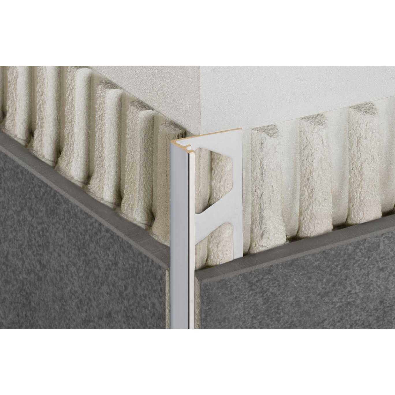 Schluter ECK-K Stainless Steel Corner Tile Edging Trim - Zenithce