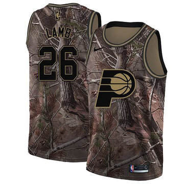 Pacers #26 Jeremy Lamb Camo Swingman Realtree Collection Jersey - Zenithce