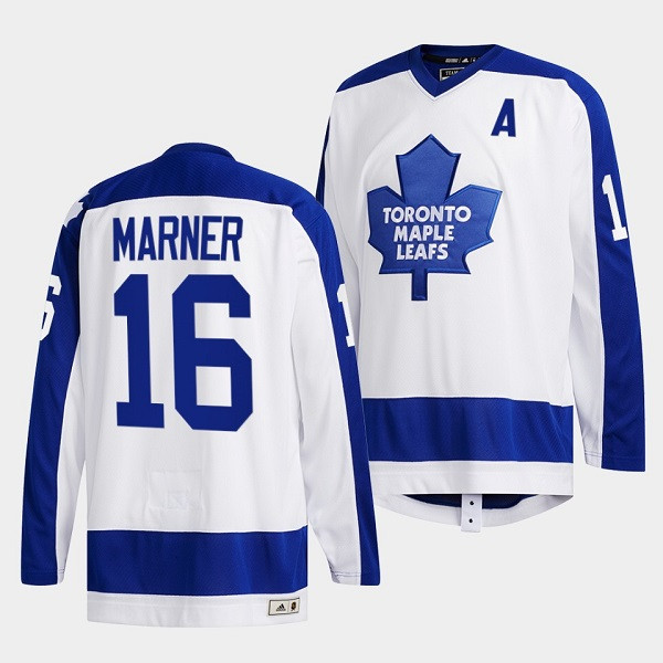 Toronto Maple Leafs #16 Mitchell Marner White Classics Primary Logo Stitched Jersey - Zenithce