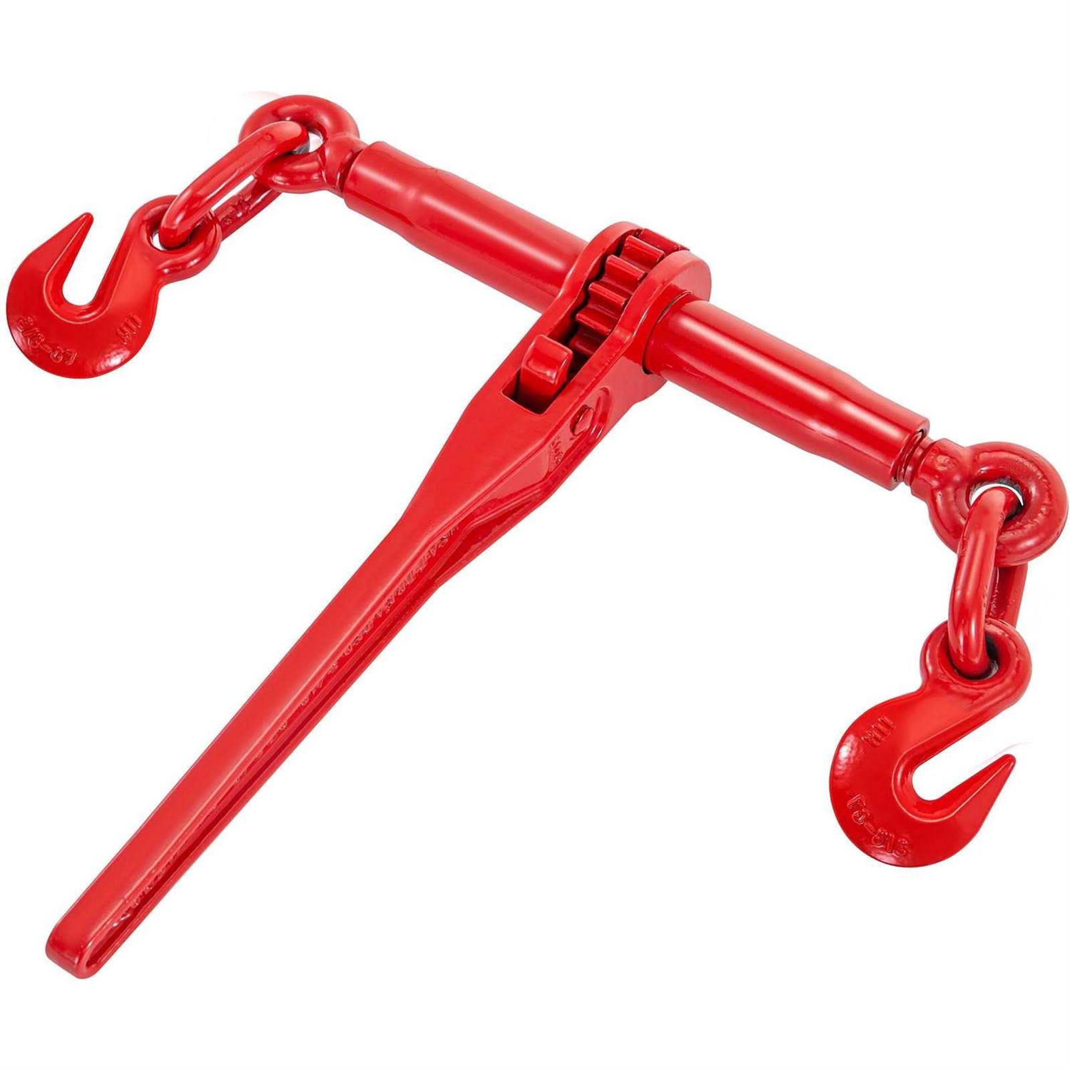 VEVOR Chain and Binder Kit Ratchet Load Binders Working Strength Ratchet Binders and Chains 10ft Chains w/ G70 Hooks - Zenithce