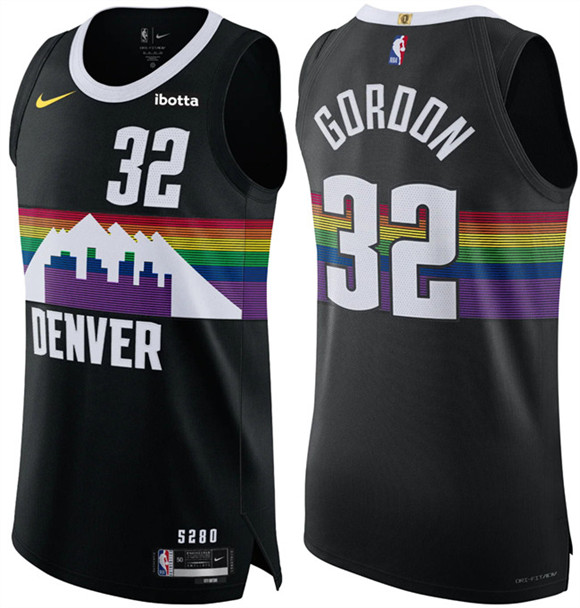 Denver Nuggets #32 Aaron Gordon Black 2025-26 City Edition Stitched Jersey - Zenithce