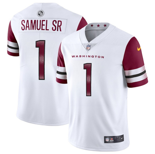 Washington Commanders #1 Deebo Samuel Sr White 2025 Vapor Limited Stitched Jersey - Zenithce