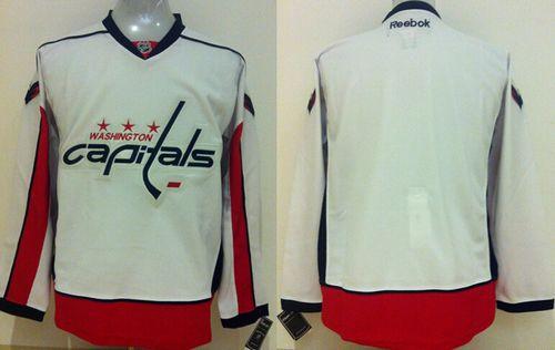 Capitals Blank Stitched White Jersey - Zenithce
