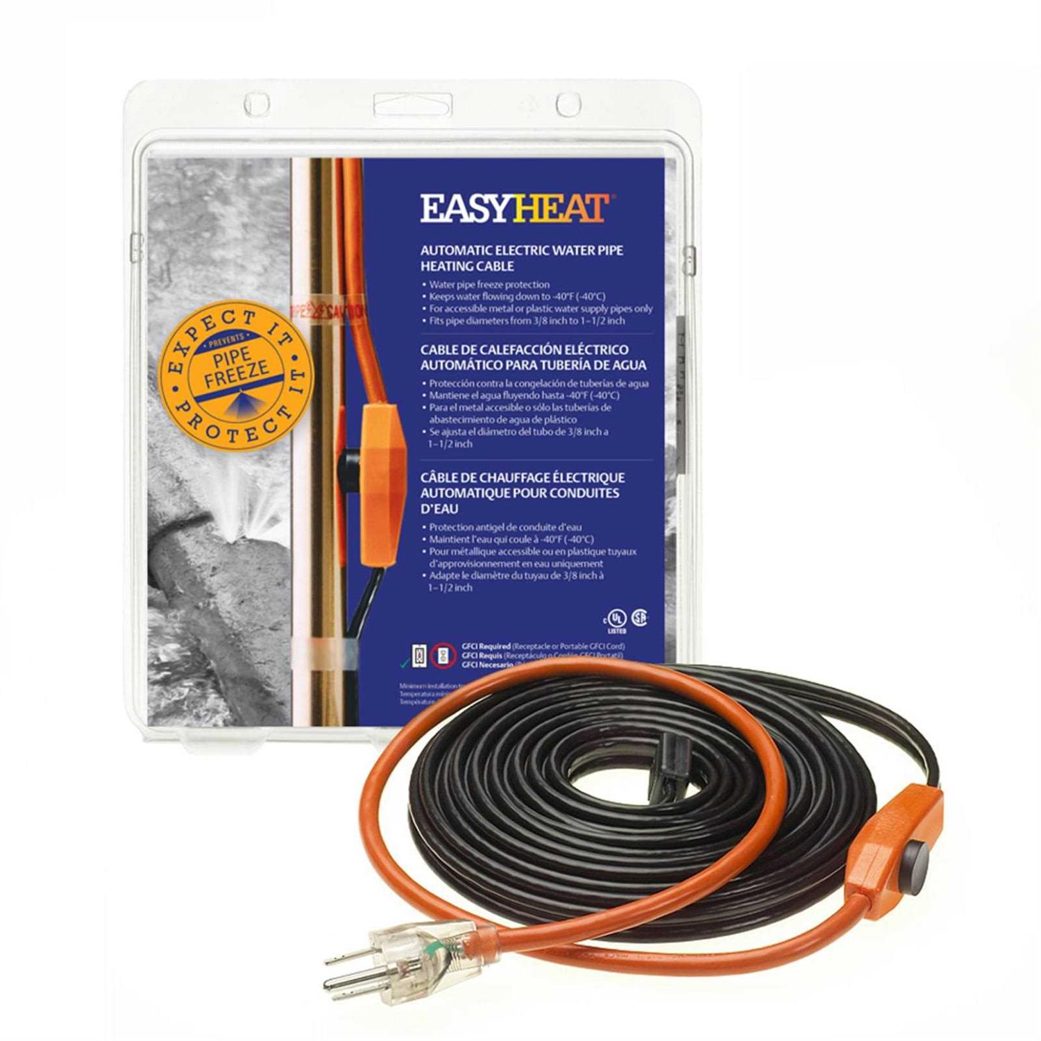 Easy Heat Pipe Heating Cable 3 ft - Zenithce