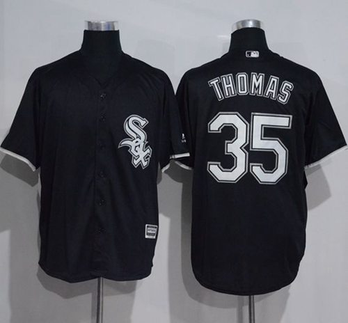 White Sox #35 Frank Thomas Black New Cool Base Stitched Jersey - Zenithce