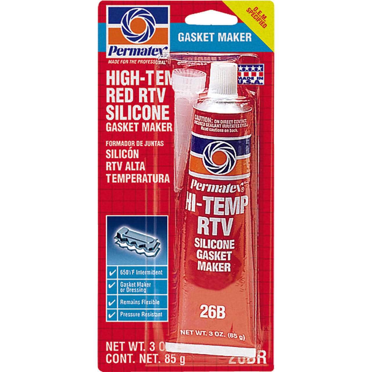 Permatex 81158 Black Silicone Adhesive Sealant - Zenithce