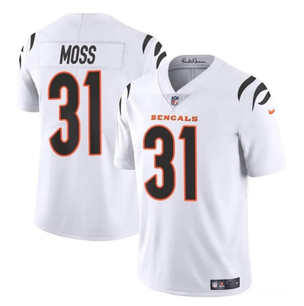 Cincinnati Bengals #31 Zack Moss White Vapor Untouchable Limited Stitched Jersey - Zenithce