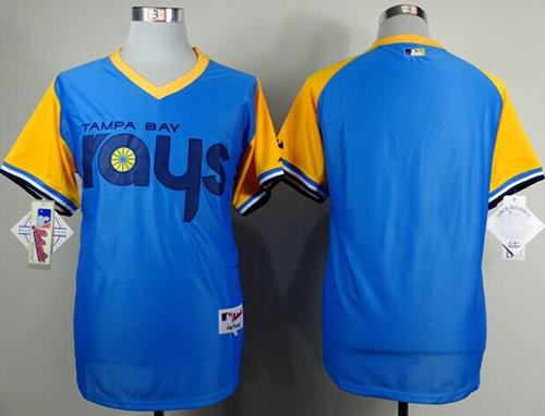 Rays Blank Light Blue 1988 Turn Back The Clcok Stitched Jersey - Zenithce
