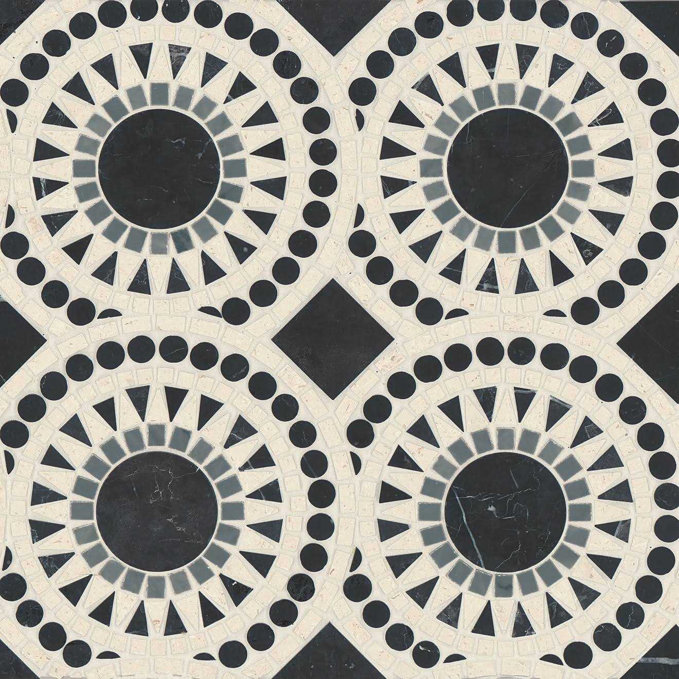 Solis Honed Marble Blend Mosaic Tile Bedrosian Tile & Stone - Zenithce