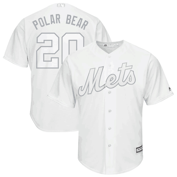 New York Mets White #20 Pete Alonso Majestic Players' Weekend Team Stitched Jersey - Zenithce