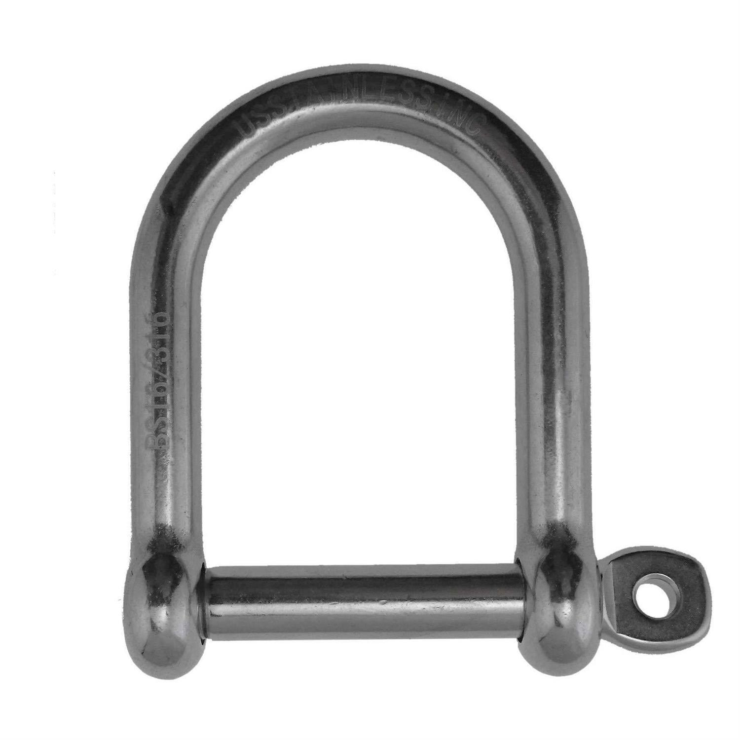 US Stainless Stainless Steel 316 D Shackle Marine Grade - Zenithce