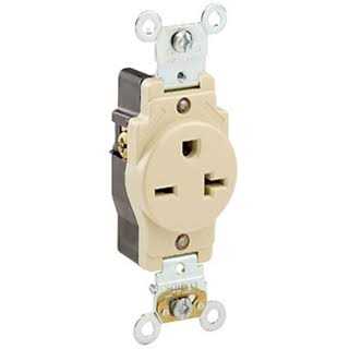 Leviton 5461 Industrial Single Receptacle, 20A, 250v - Zenithce