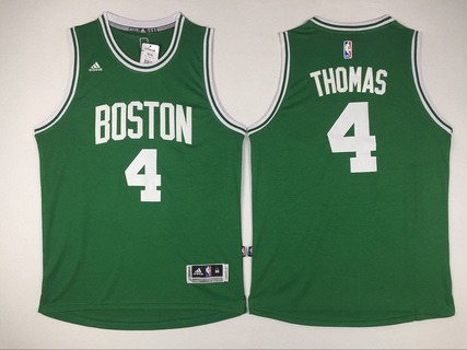 Boston Celtics #4 Isaiah Thomas Revolution 30 Swingman New Green Jersey - Zenithce