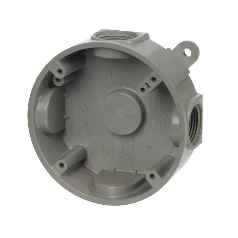 TayMac PDB77550GY Plastic Weatherproof Outlet Box - Zenithce
