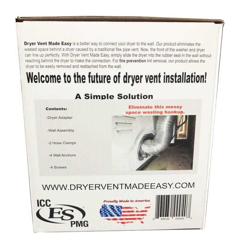 Dryer Vent Hood with Removable Screen, 4 inch, White 1471W - Zenithce