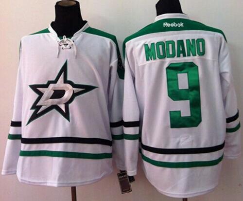 Stars #9 Mike Modano New White Stitched Jersey - Zenithce
