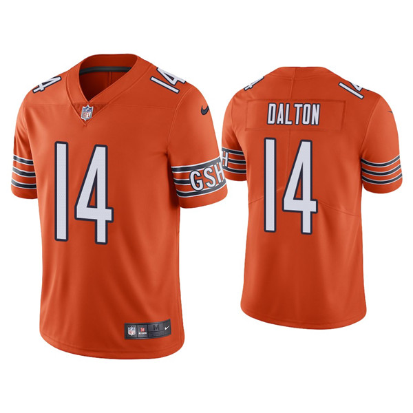 Chicago Bears #14 Andy Dalton Orange Vapor Untouchable Limited Stitched Jersey - Zenithce