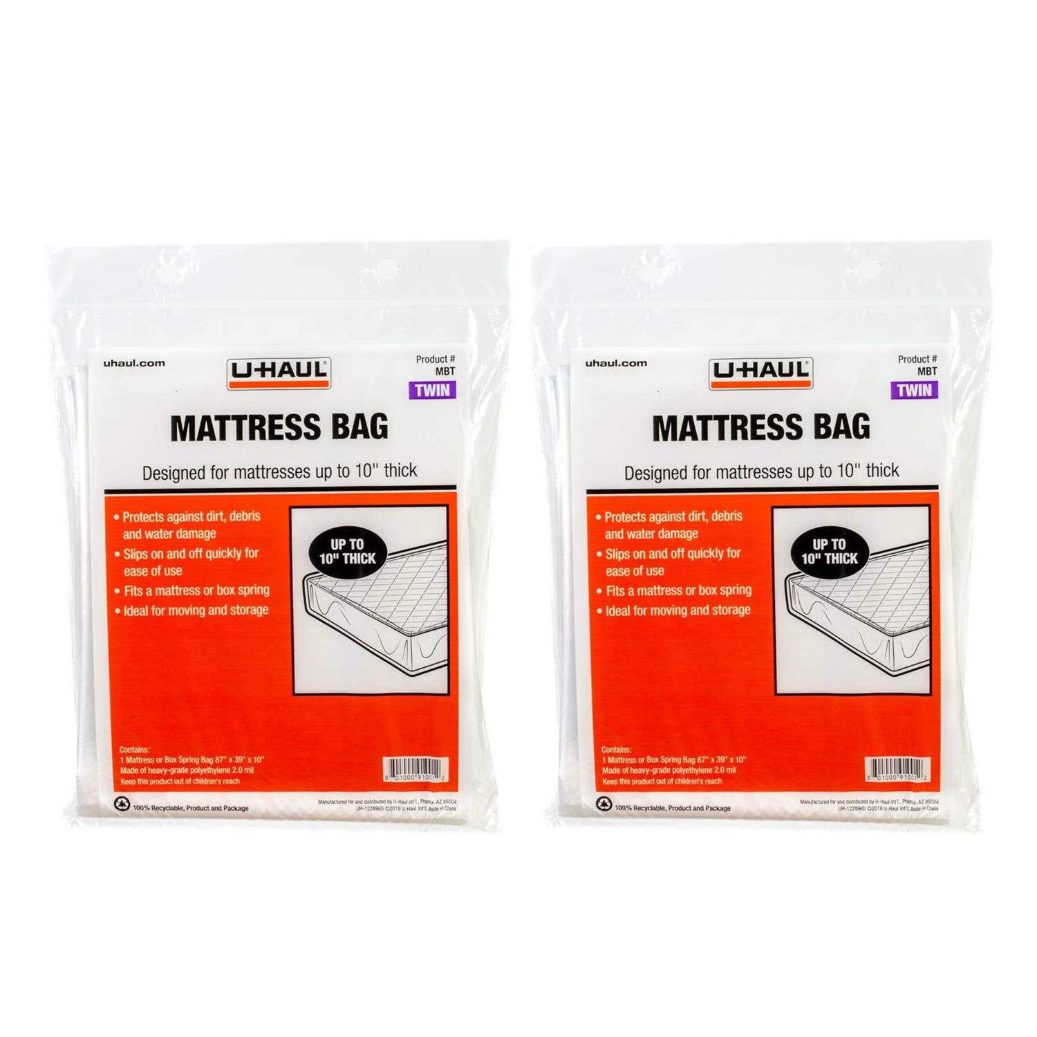 U-haul Mattress Bags for Moving, Storage, and Renovation Protection - Zenithce