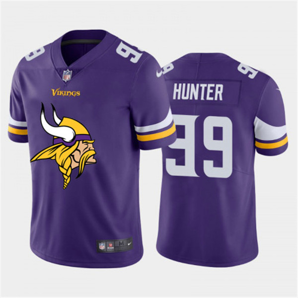 Minnesota Vikings #99 Danielle Hunter Purple 2020 Team Big Logo Limited Stitched Jersey - Zenithce