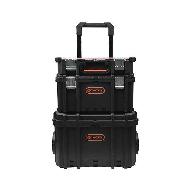 TACTIX 20.5 in. Black Plastic Tote Tray - Zenithce
