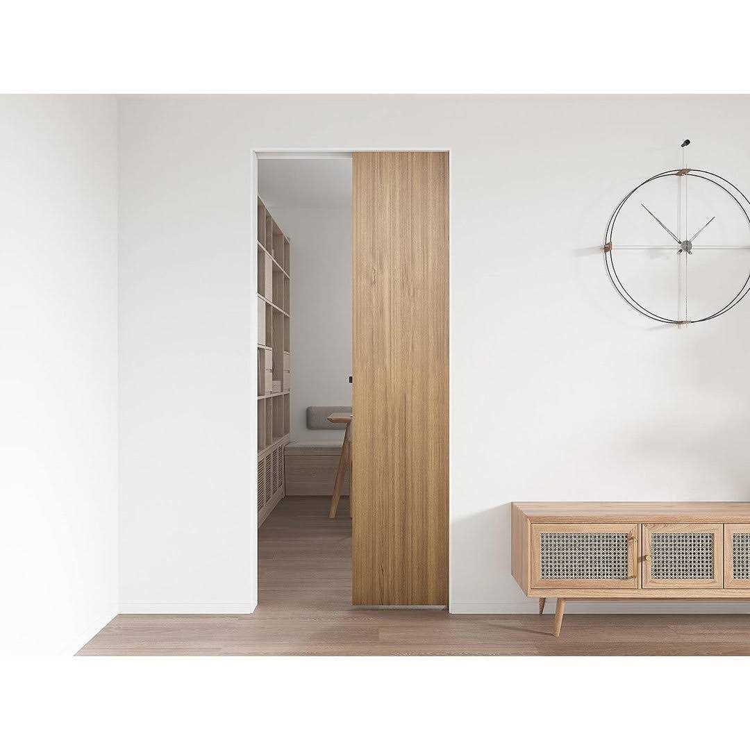 Jubest 36in x 84in DIY Clear Tempered Glass Sliding Barn Door - Zenithce