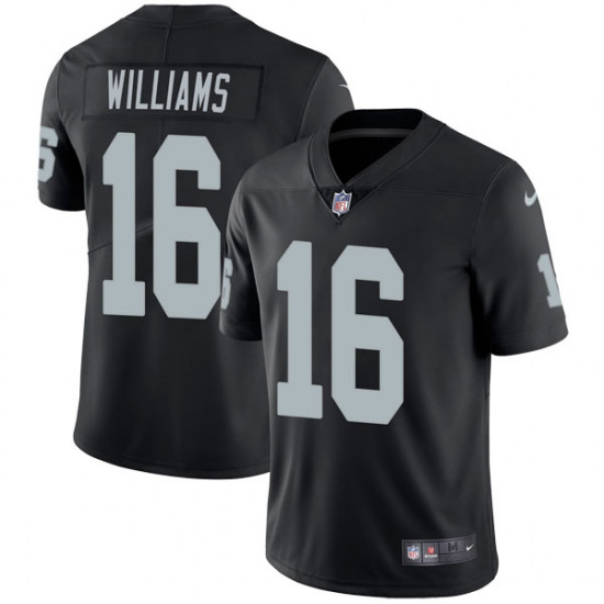 Raiders #16 Tyrell Williams Black Vapor Untouchable Limited Stitched Jersey - Zenithce