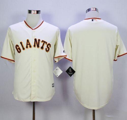 Giants Blank Cream Home New Cool Base Stitched Jersey - Zenithce