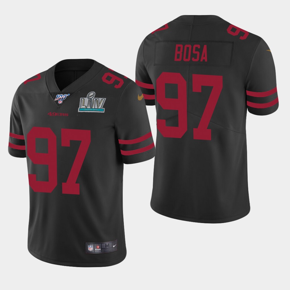 San Francisco 49ers #97 Nick Bosa Black Super Bowl LIV Vaper Untouchable Limited Stitched Jersey - Zenithce