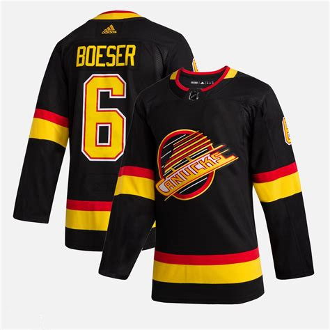 Vancouver Canucks #6 Brock Boeser Black Stitched Jersey - Zenithce