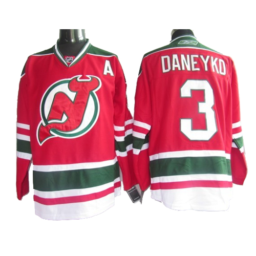 Devils #3 Ken Daneyko Red Green CCM Team Classic Stitched Jersey - Zenithce