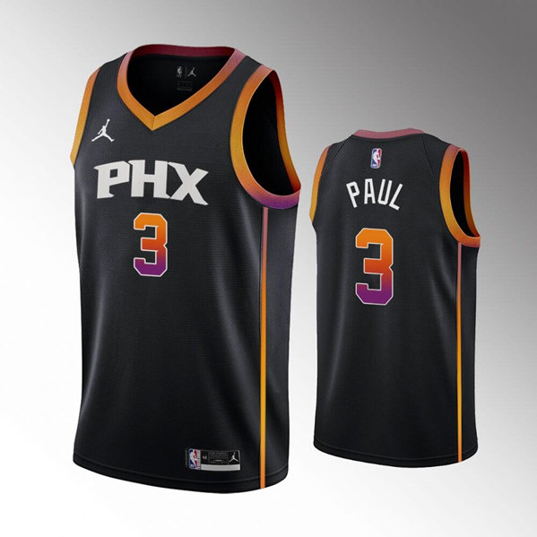 Phoenix Suns #3 Chris Paul Balck Stitched Jersey - Zenithce