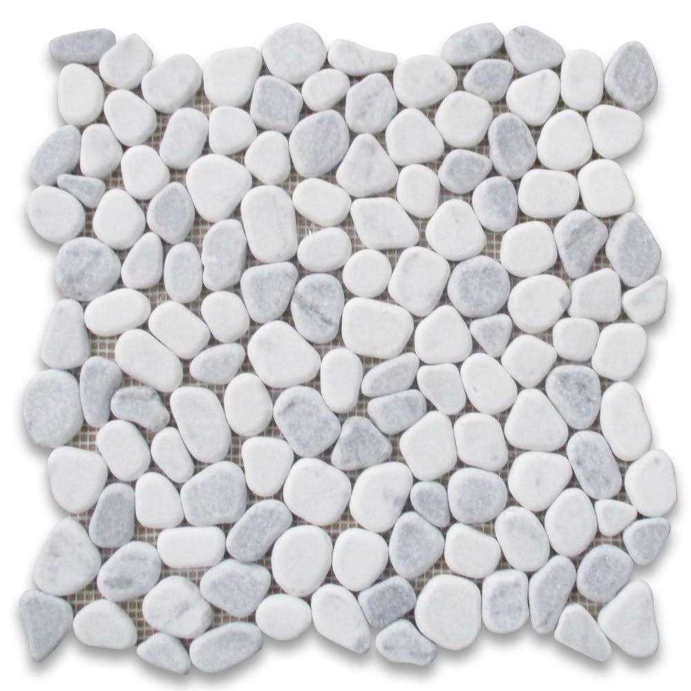 Marble Online Leaf Shape Carrara Marble Mosaic Tile - Zenithce