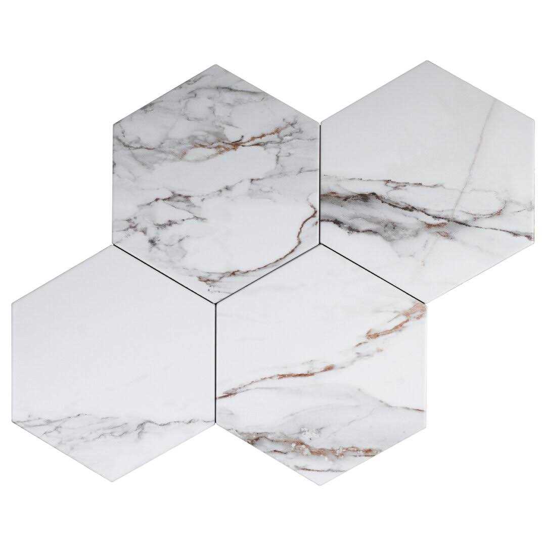 MOLOVO Elegance Gold Blue Subway 3.15 in. x 12.99 in. Matte Porcelain Marble look Floor and Wall Tile - Zenithce