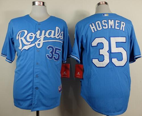 Royals #35 Eric Hosmer Light Blue Alternate 1 Cool Base Stitched Jersey - Zenithce