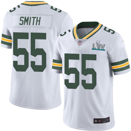 Green Bay Packers #55 Za'Darius Smith White Super Bowl LIV Vapor Untouchable Stitched Limited Jersey - Zenithce
