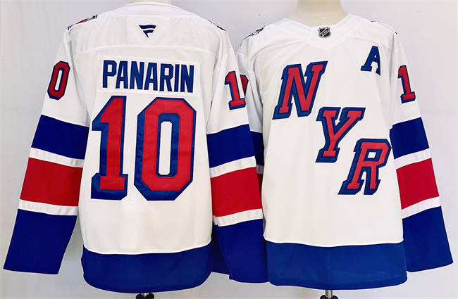 New York Rangers #10 Artemi Panarin White 2024-25 Stadium Series Stitched Jersey - Zenithce