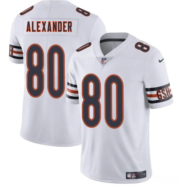 Chicago Bears #80 Maurice Alexander White 2025 Vapor Stitched Jersey - Zenithce