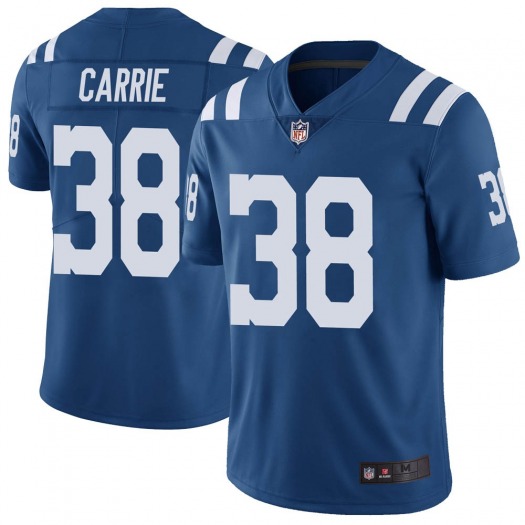 Indianapolis Colts #38 T.J. Carrie Blue Vapor Untouchable Limited Stitched Jersey - Zenithce